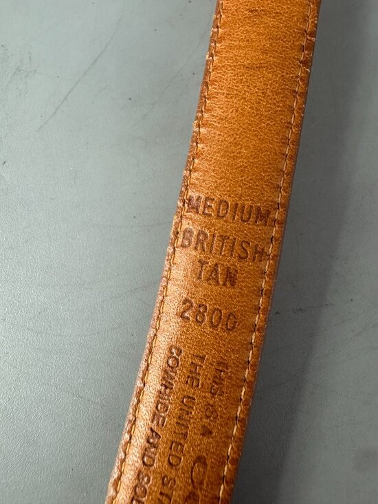Authentic Vintage Coach # 2800 British Tan Leather Belt, Medium main image 11